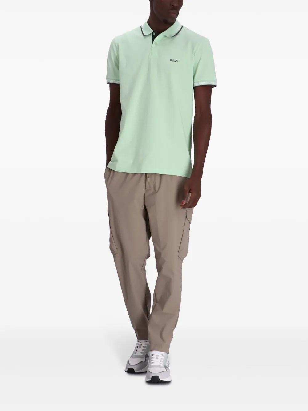 HUGO BOSS Paule 1 Poloshirt Mit Streifen In Multi Product Image