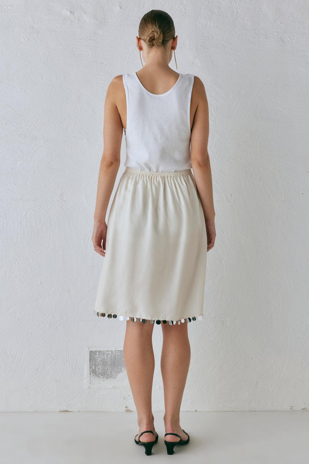 Spritz Midi Skirt Cream Product Image