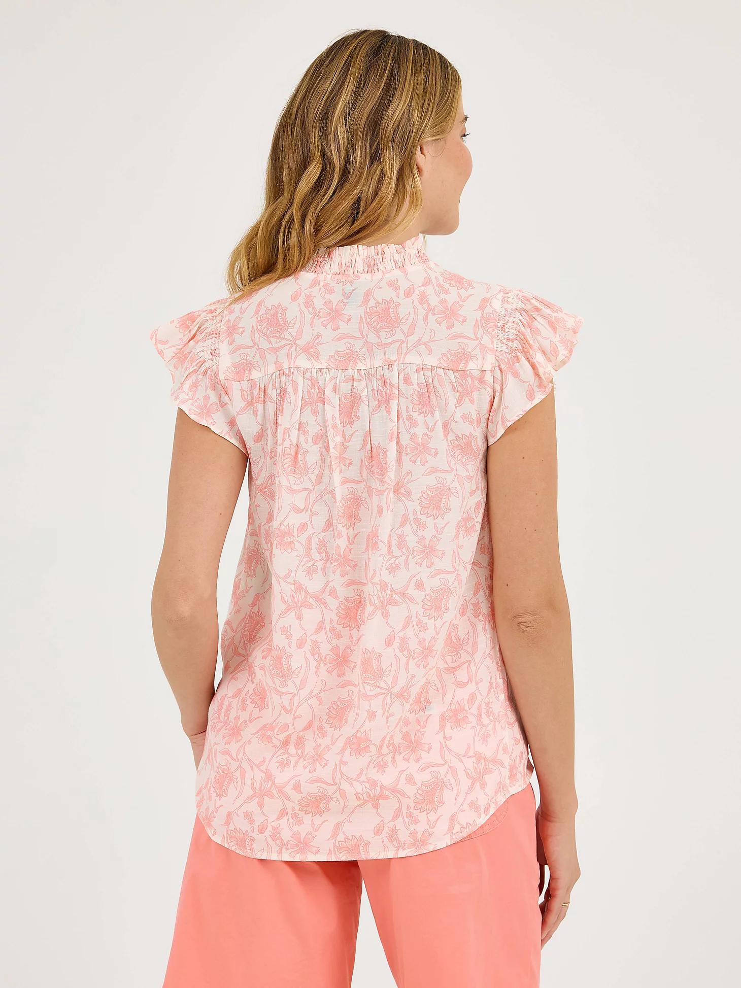 Women's Flutter Sleeve Print Blouse | Women's Tops & Tees | Lee® Product Image