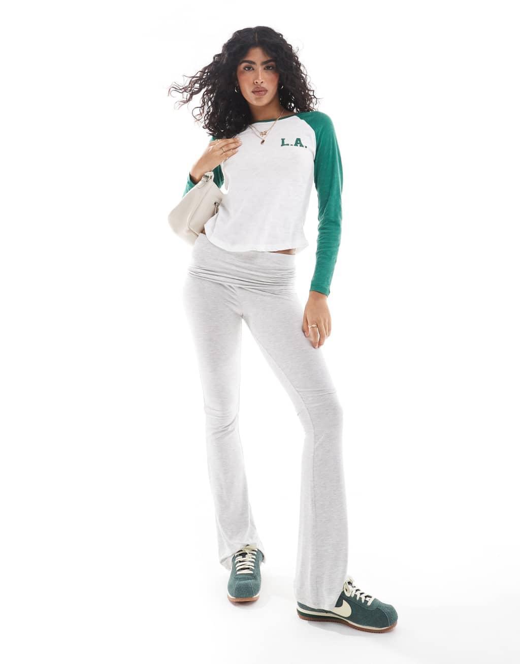Cotton On raglan long sleeve sleep top with LA graphic Product Image