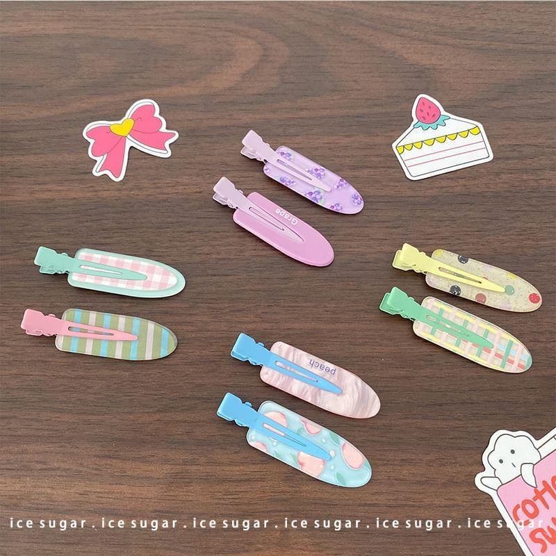 Patterned Hair Clip Set Product Image