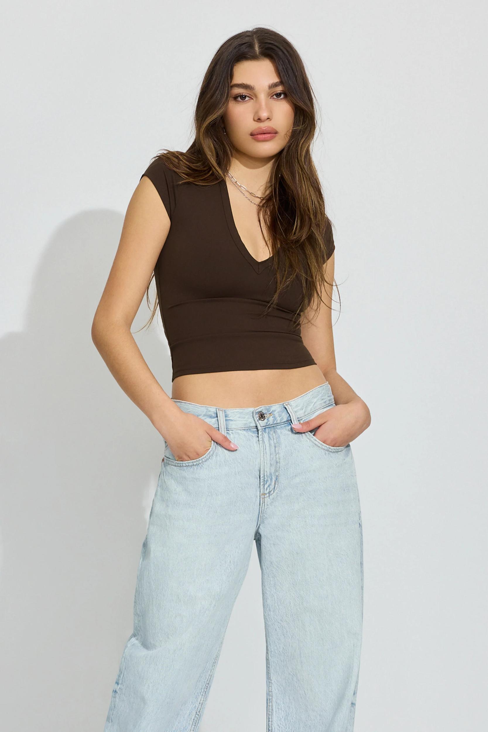 High Neck Cowl Top Product Image
