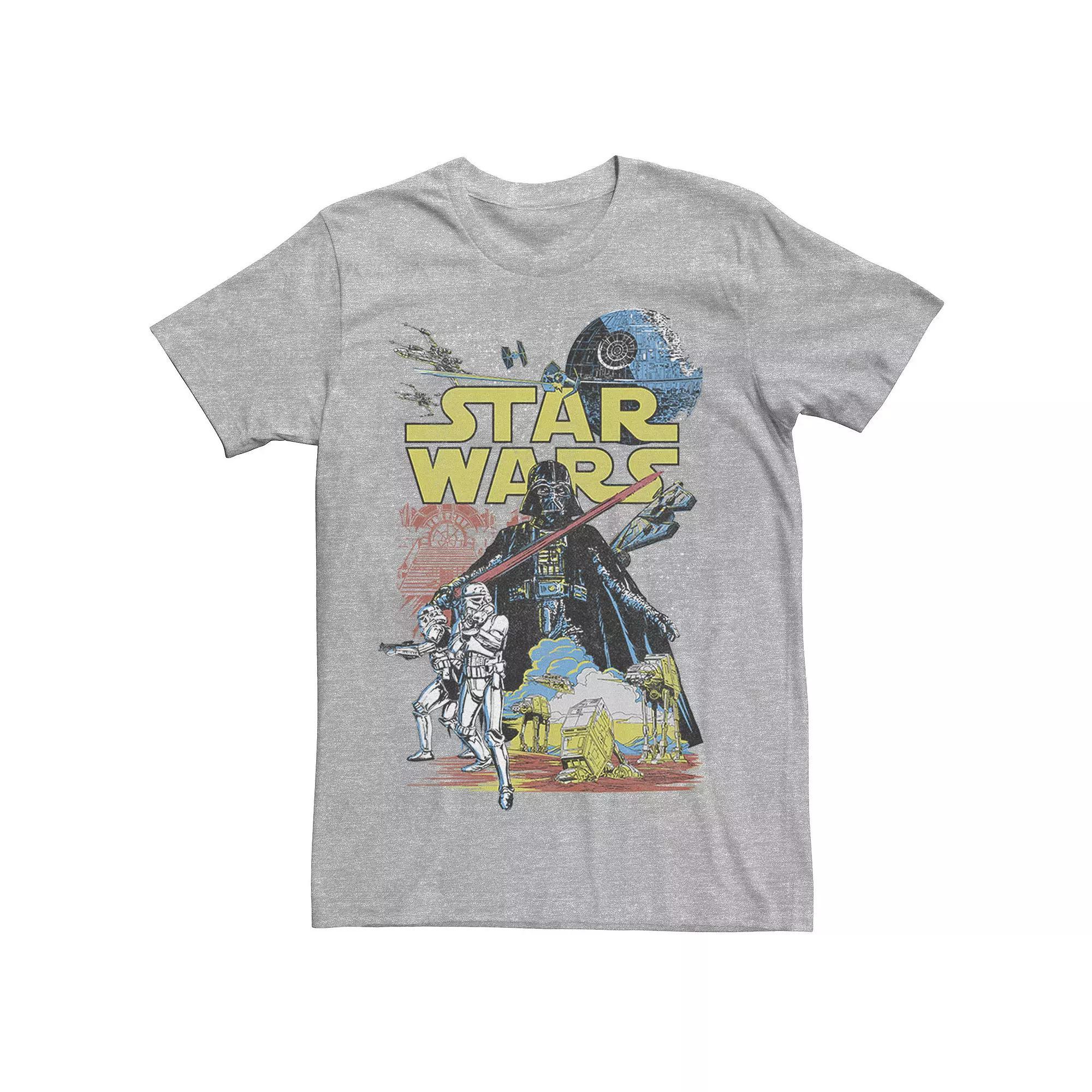 Men's Star Wars Rebel Classic Poster Graphic Tee, Size: Large, Navy Grey Product Image
