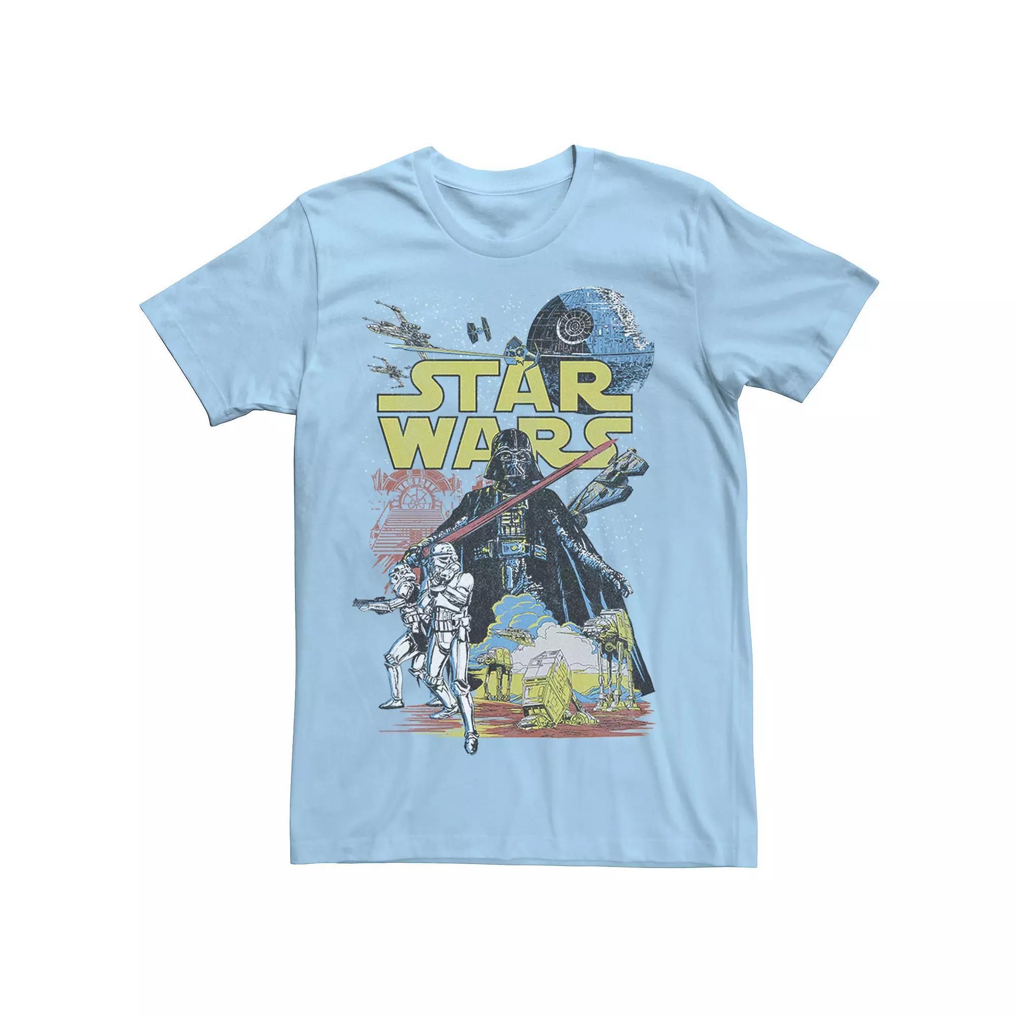 Men's Star Wars Rebel Classic Poster Graphic Tee, Size: Large, Navy Grey Product Image