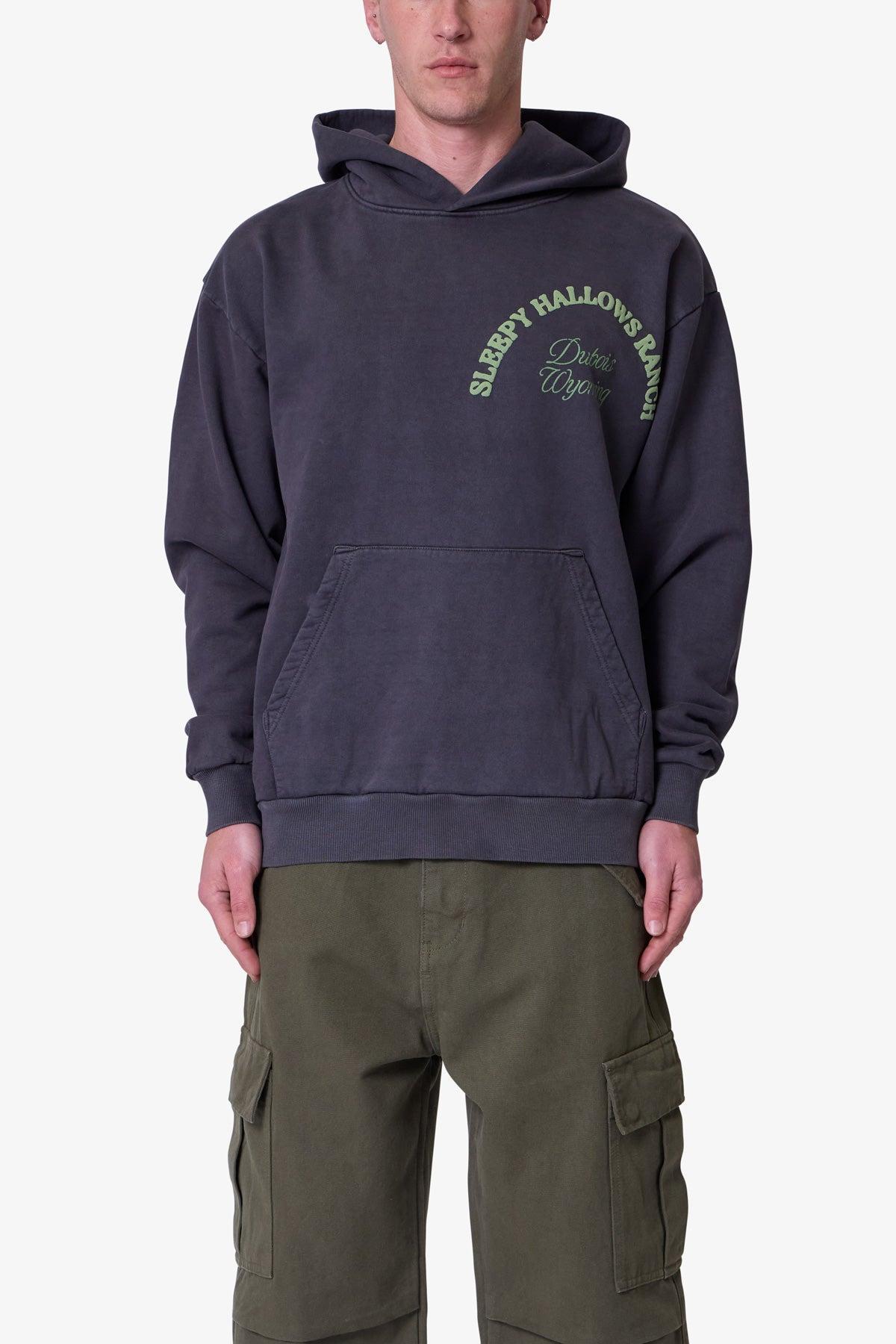 Rearing Horse Hoodie - Washed Black Product Image