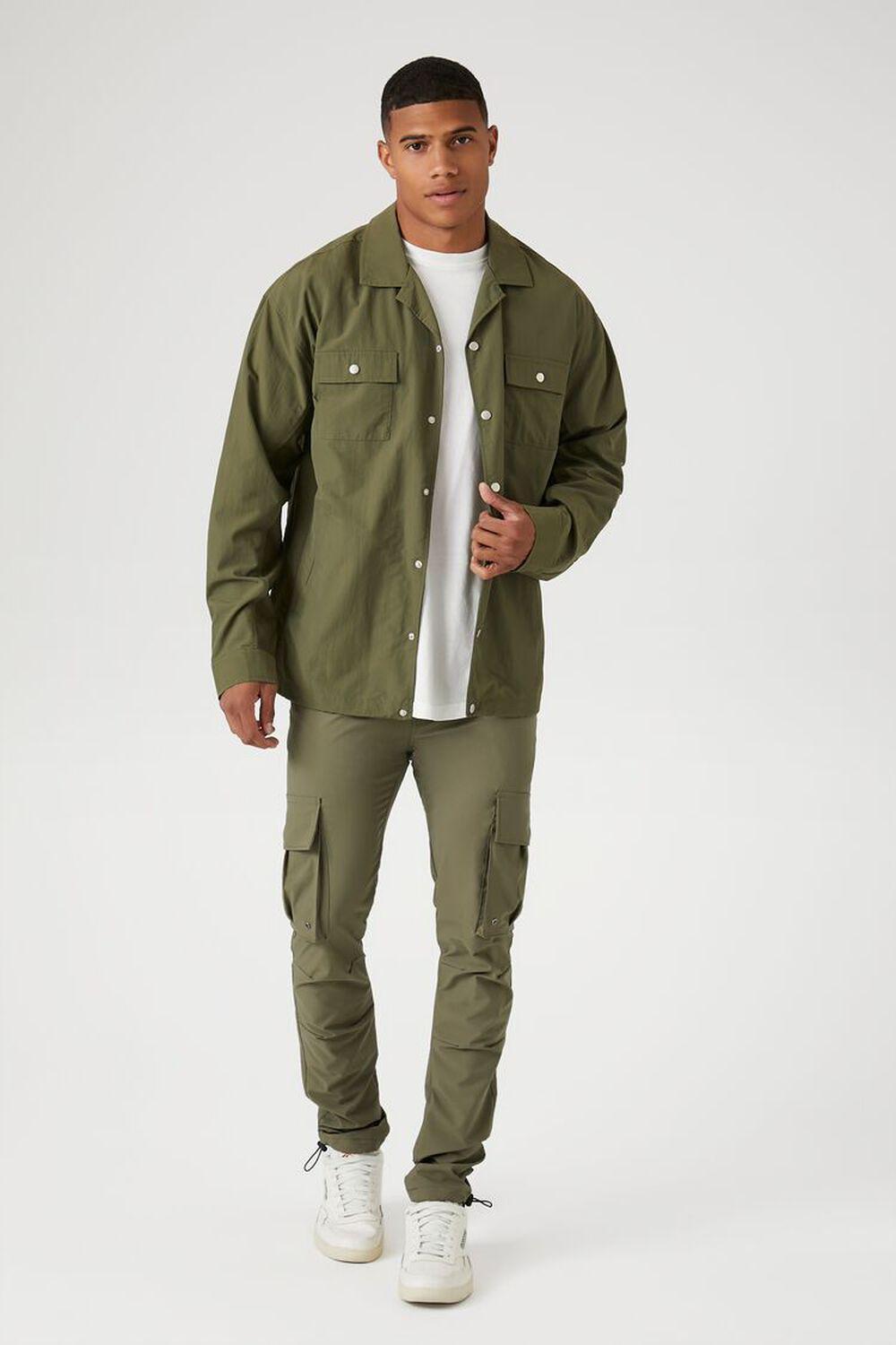 Nylon Long-Sleeve Shirt | Forever 21 Product Image