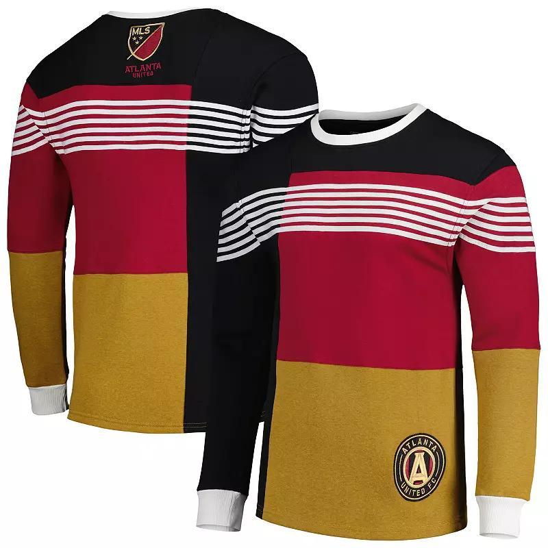 Men's Black Atlanta United FC Logo Pullover Sweatshirt, Size: Small, Atu Black Product Image