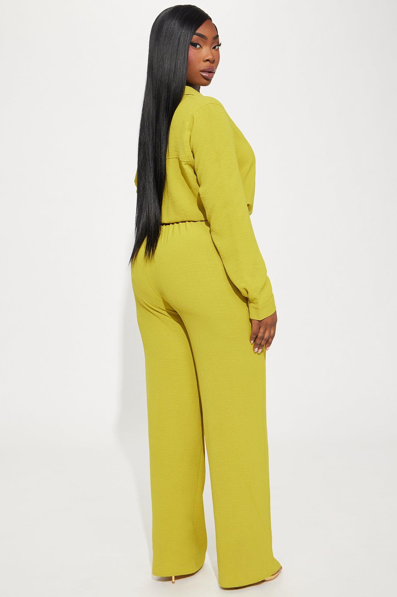 Makenzie Jumpsuit - Chartreuse Product Image