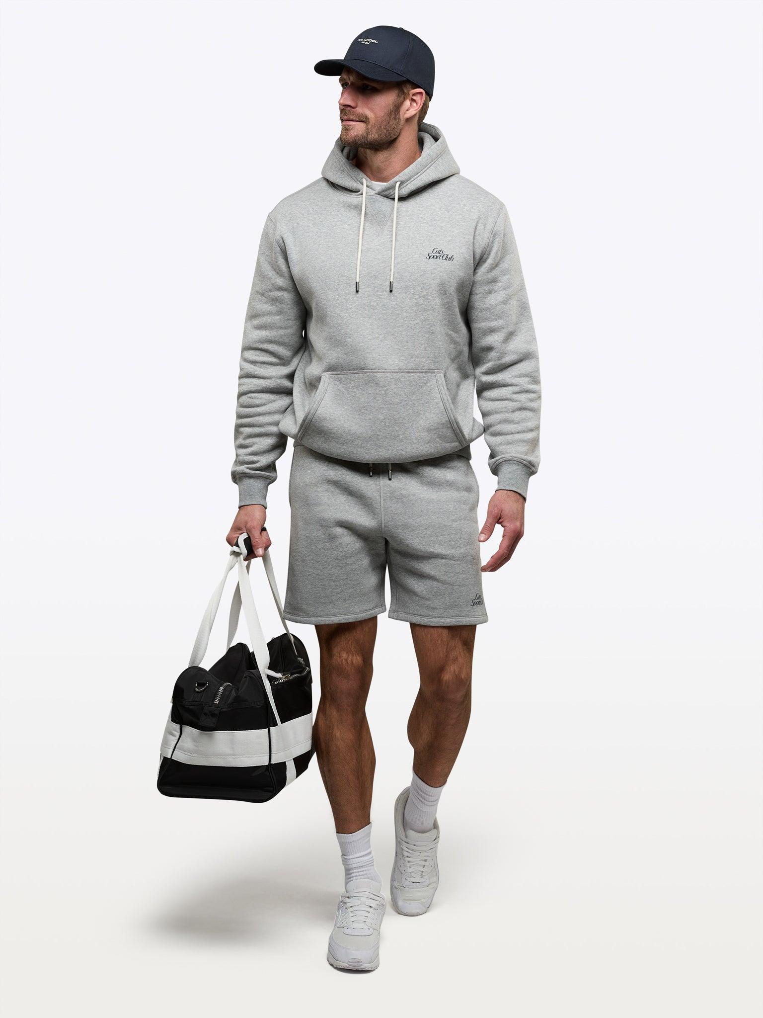 Sport Club Sweatshort | Heather Grey Classic-Fit Product Image