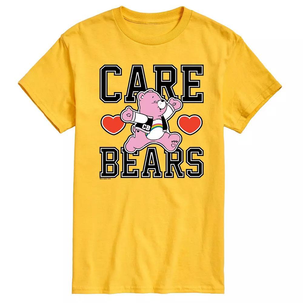 Mens Care Bears Varsity Graphic Tee Grey Gray Product Image