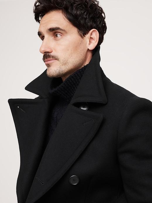 Italian Melton Peacoat Product Image