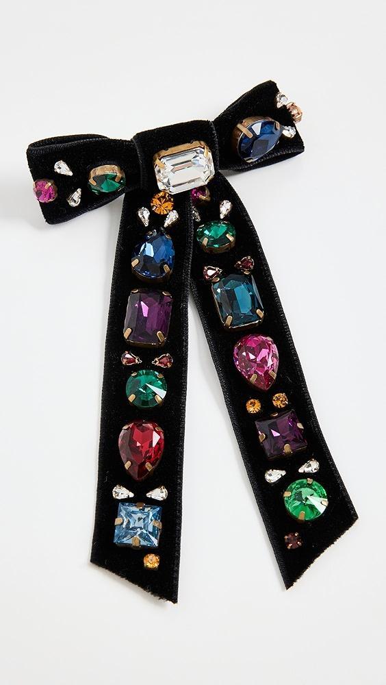 Jennifer Behr Lucia Velvet Bow Barrette | Shopbop Product Image