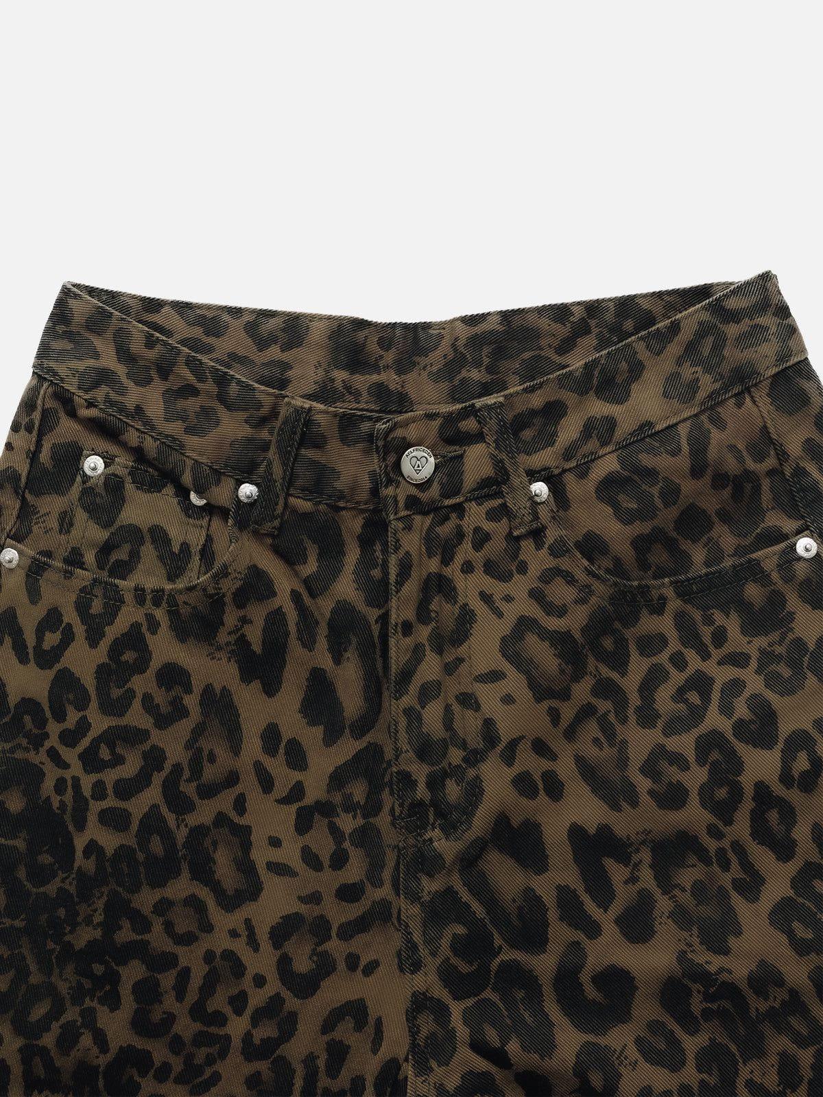 Aelfric Eden Leopard Print Jeans Product Image
