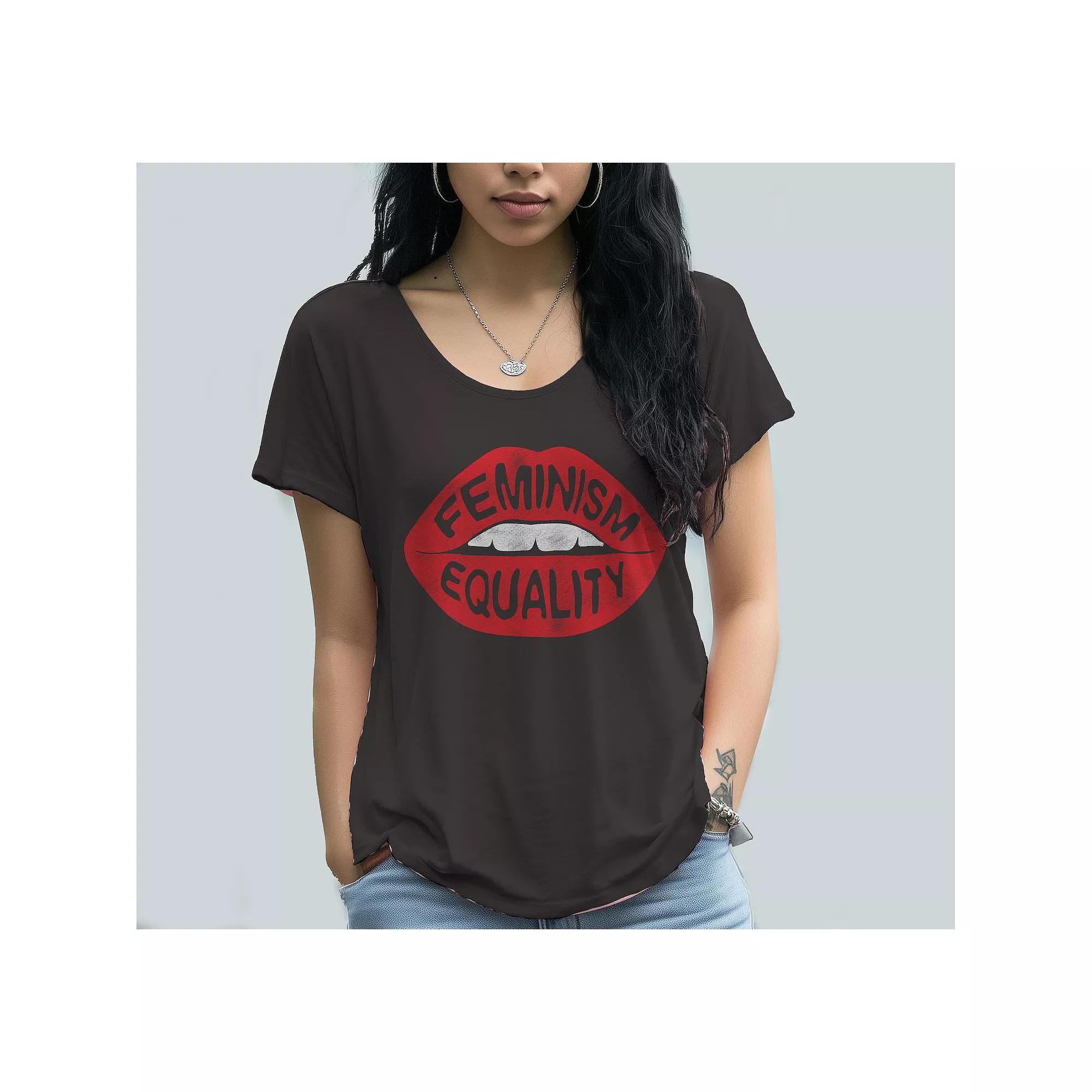 Junior's Grayson Threads Feminism Equality Graphic Tee, Women's, Size: XXL, Vintage Black Product Image