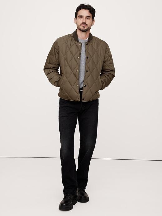 Quilted Bomber Jacket Product Image