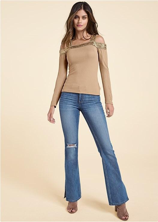 New Vintage Split Hem Jeans - Medium Wash Product Image