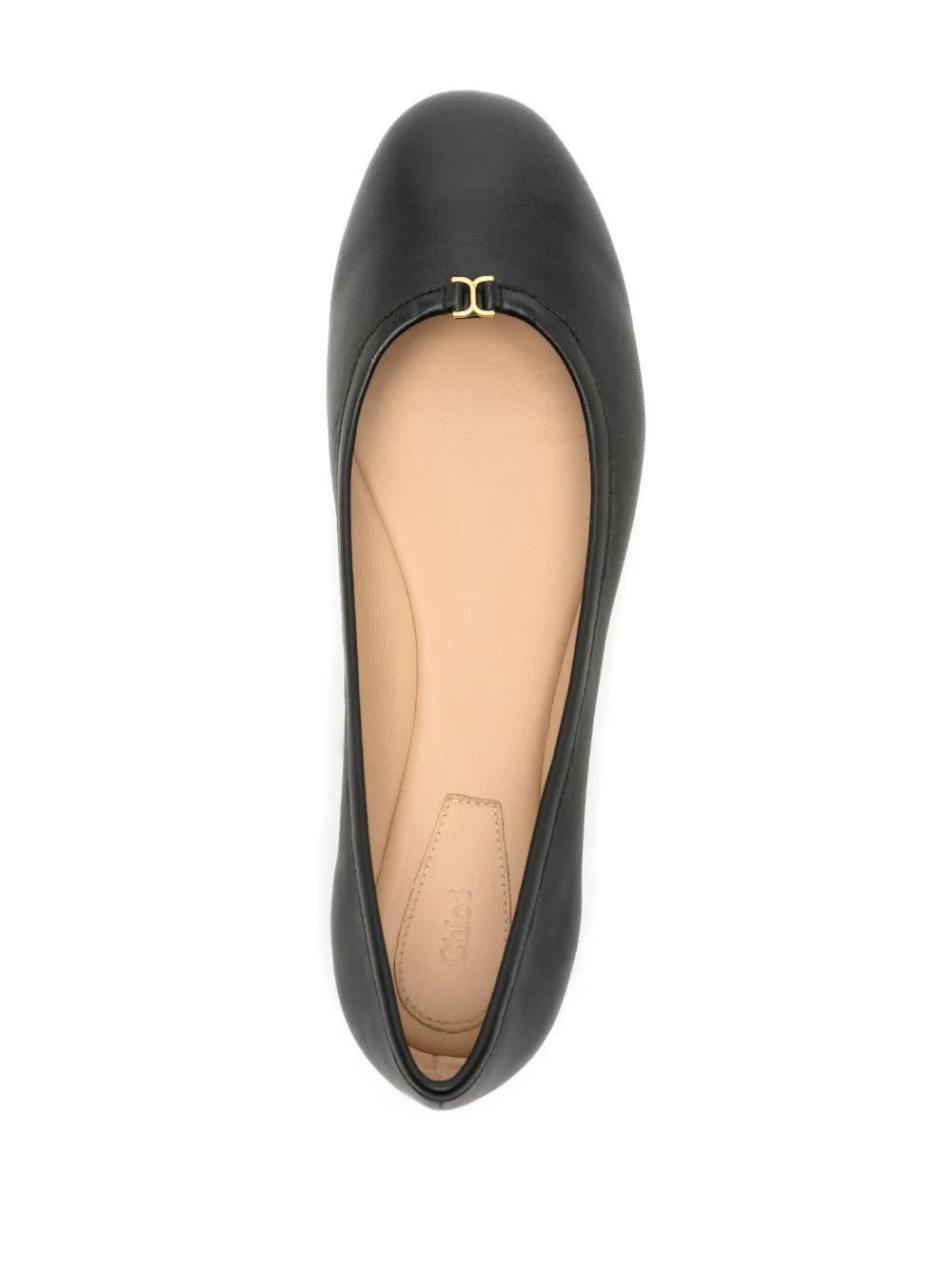 Marcie leather ballerina shoes Product Image