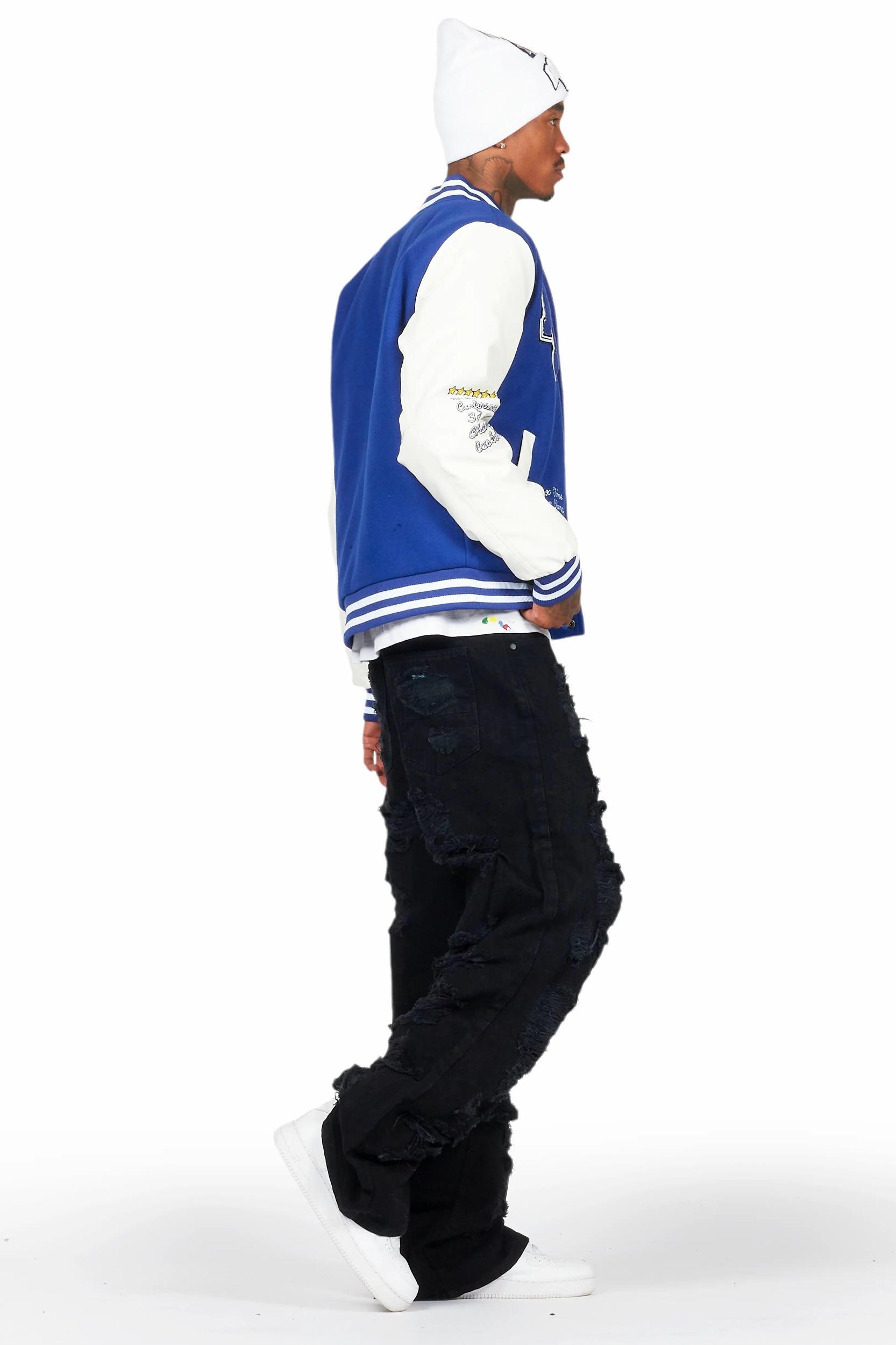 Mical Black Baggy Fit Jean Male Product Image