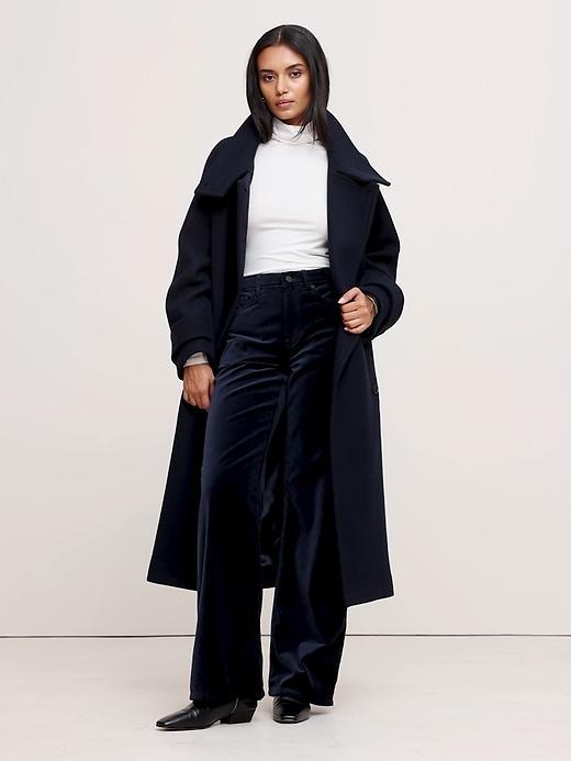 The Icon Classic Wide-Leg Velvet Pant Product Image