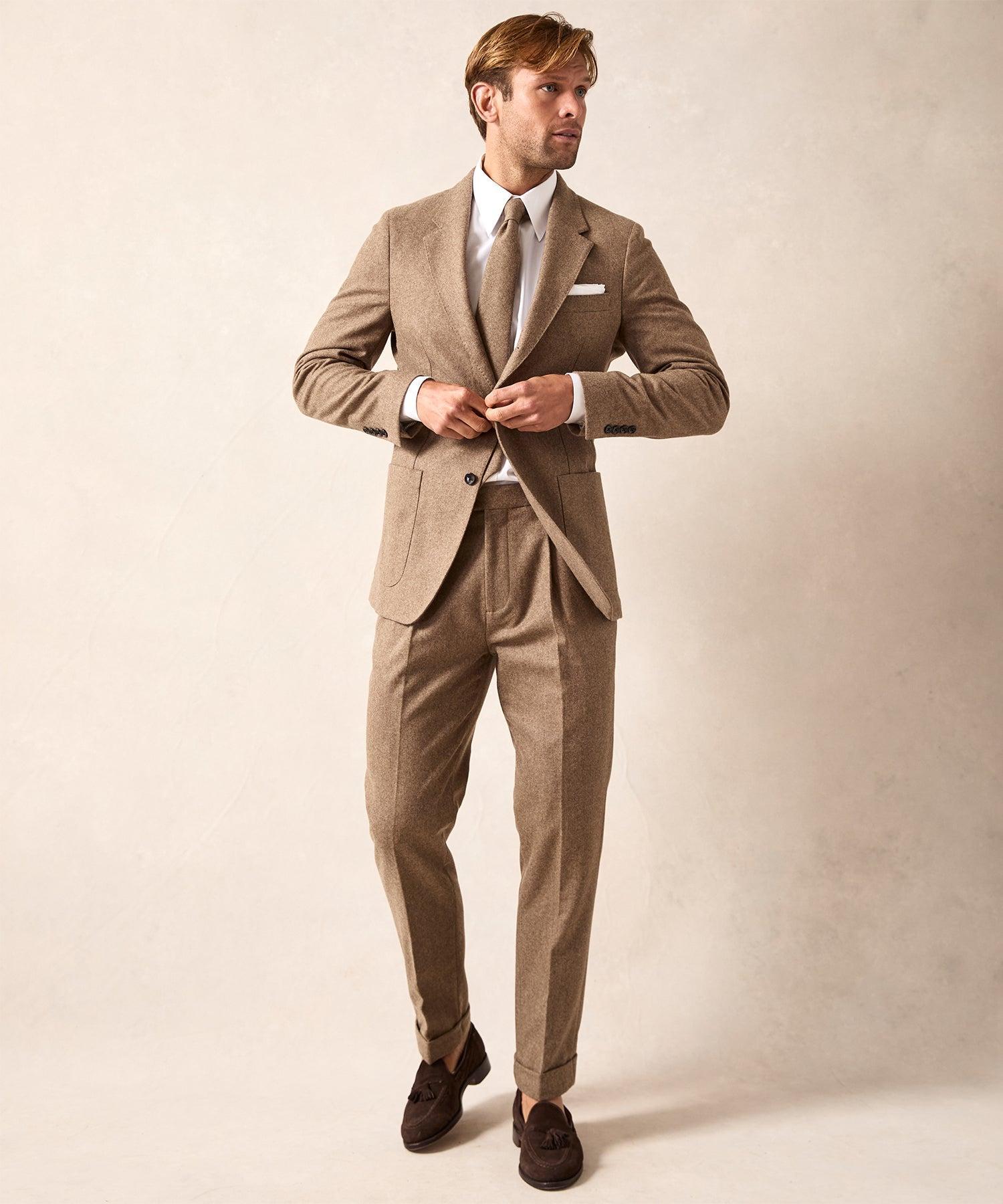 Italian Flannel Madison Jacket in Chestnut Product Image