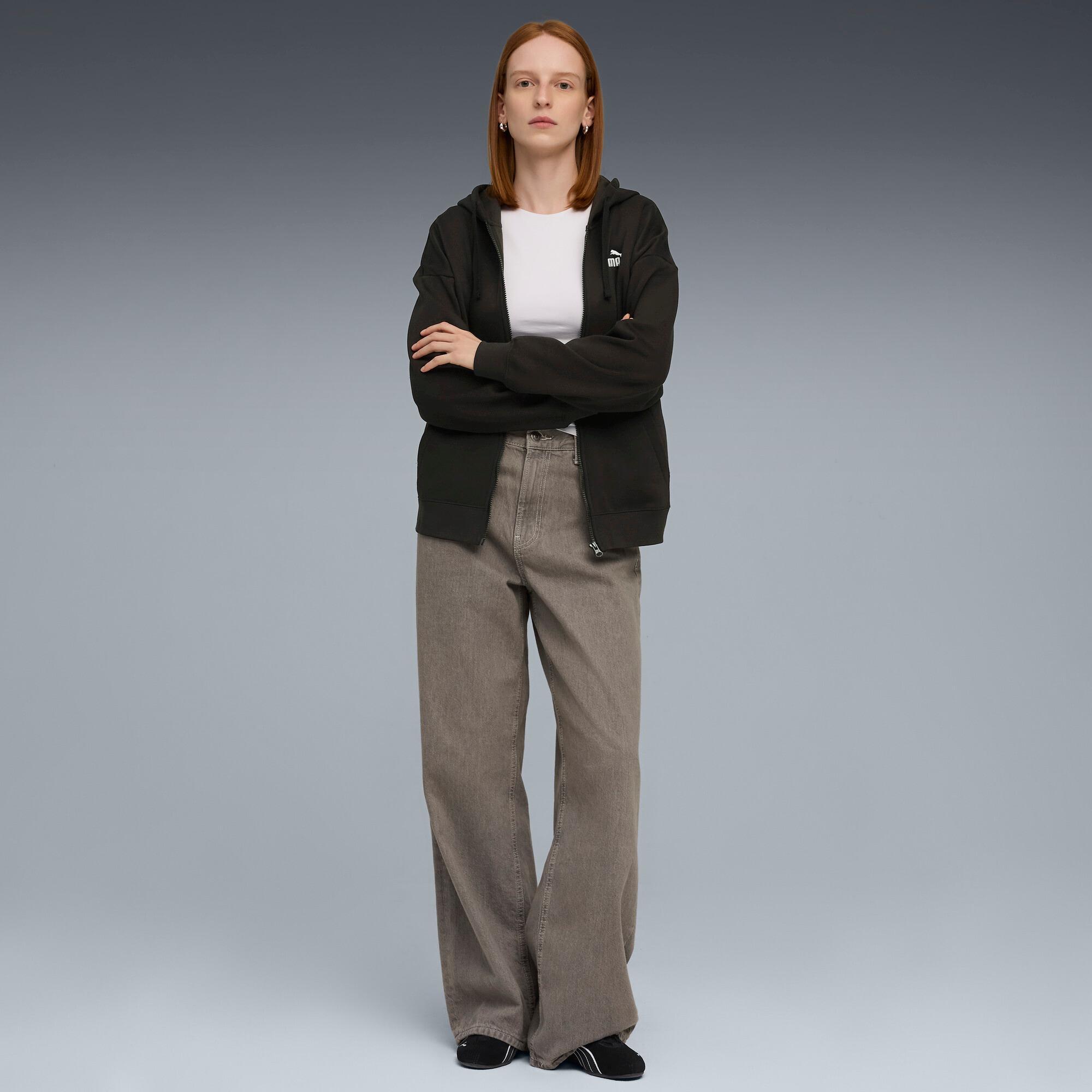 Essentials Small No. 1 Logo Fleece Women's Comfort Full-Zip Hoodie Product Image