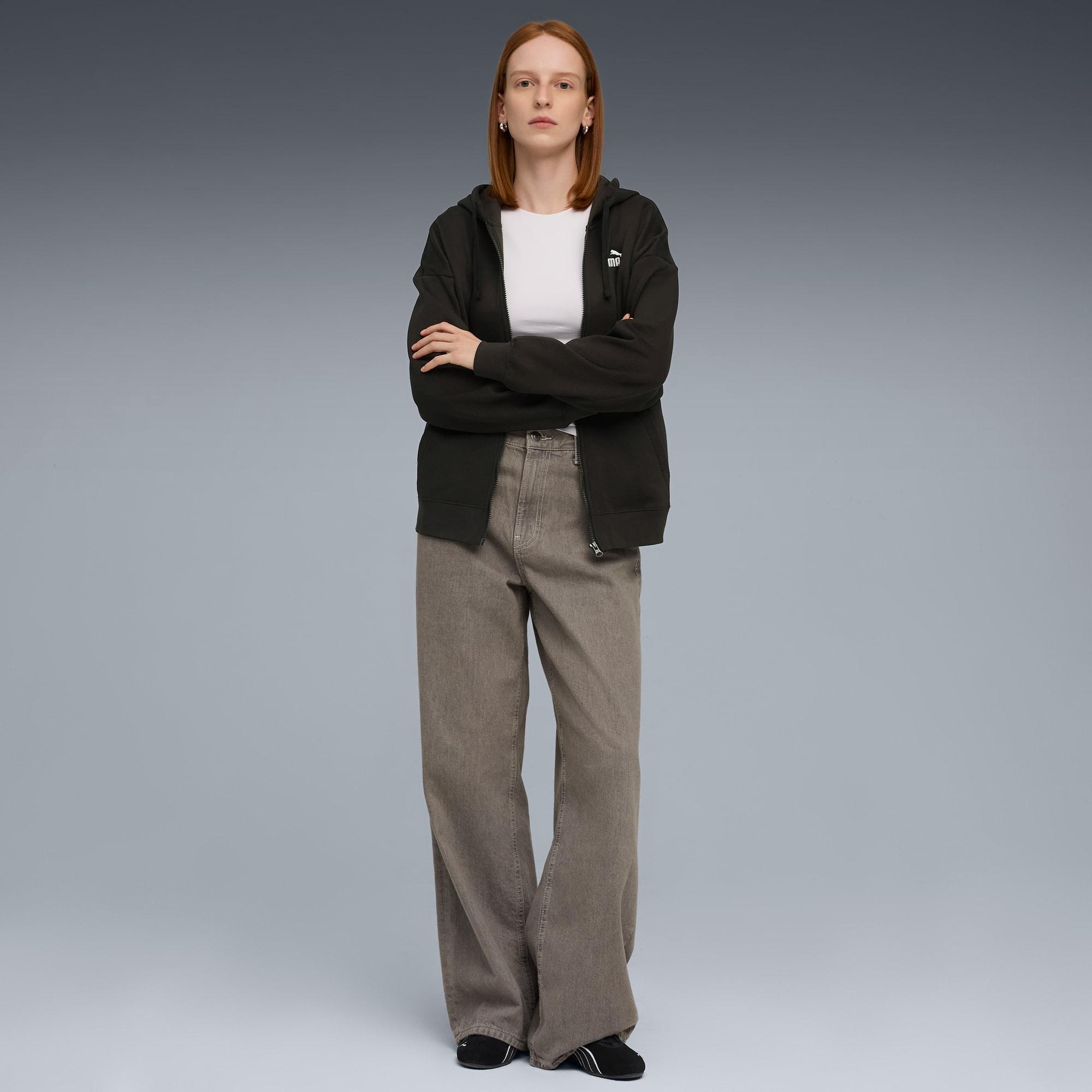 Essentials Small No. 1 Logo Fleece Women's Comfort Full-Zip Hoodie Product Image