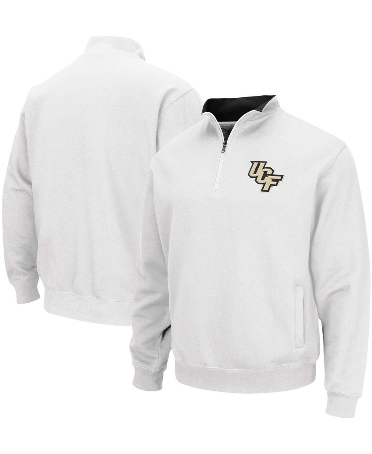 Men's Colosseum White UCF Knights Tortugas Logo Quarter-Zip Pullover Jacket, Size: 2XL Product Image
