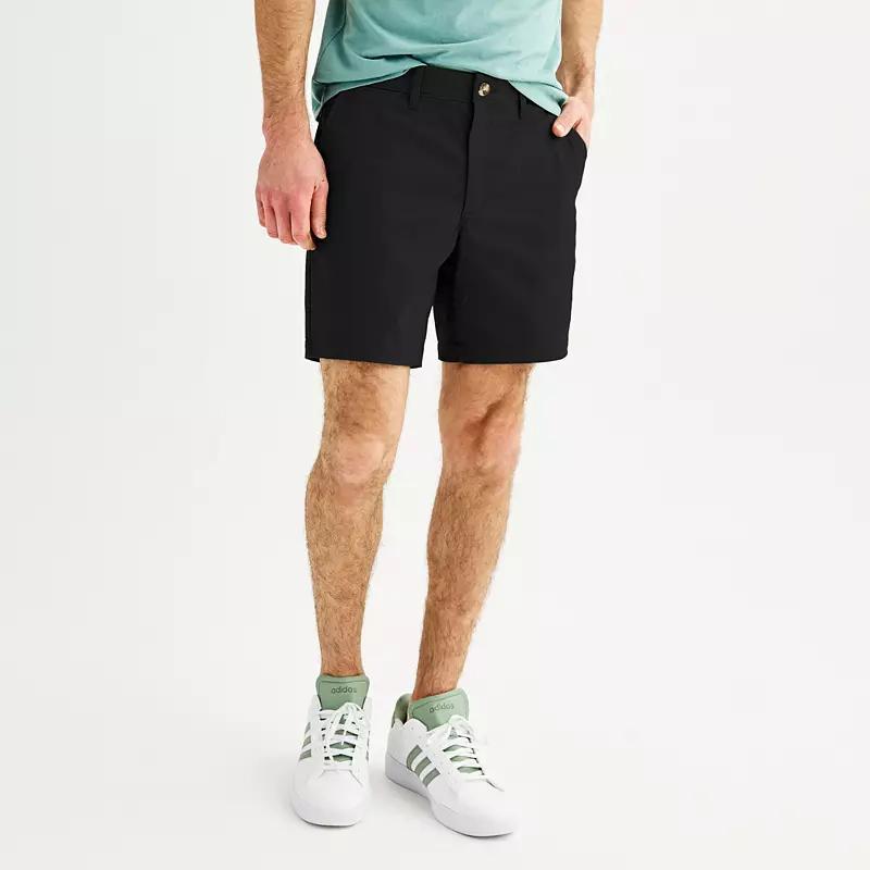Men's Sonoma Goods For Life® 7" Flexwear Flat Front Shorts, Size: 42 7 IN, Dark Green Product Image