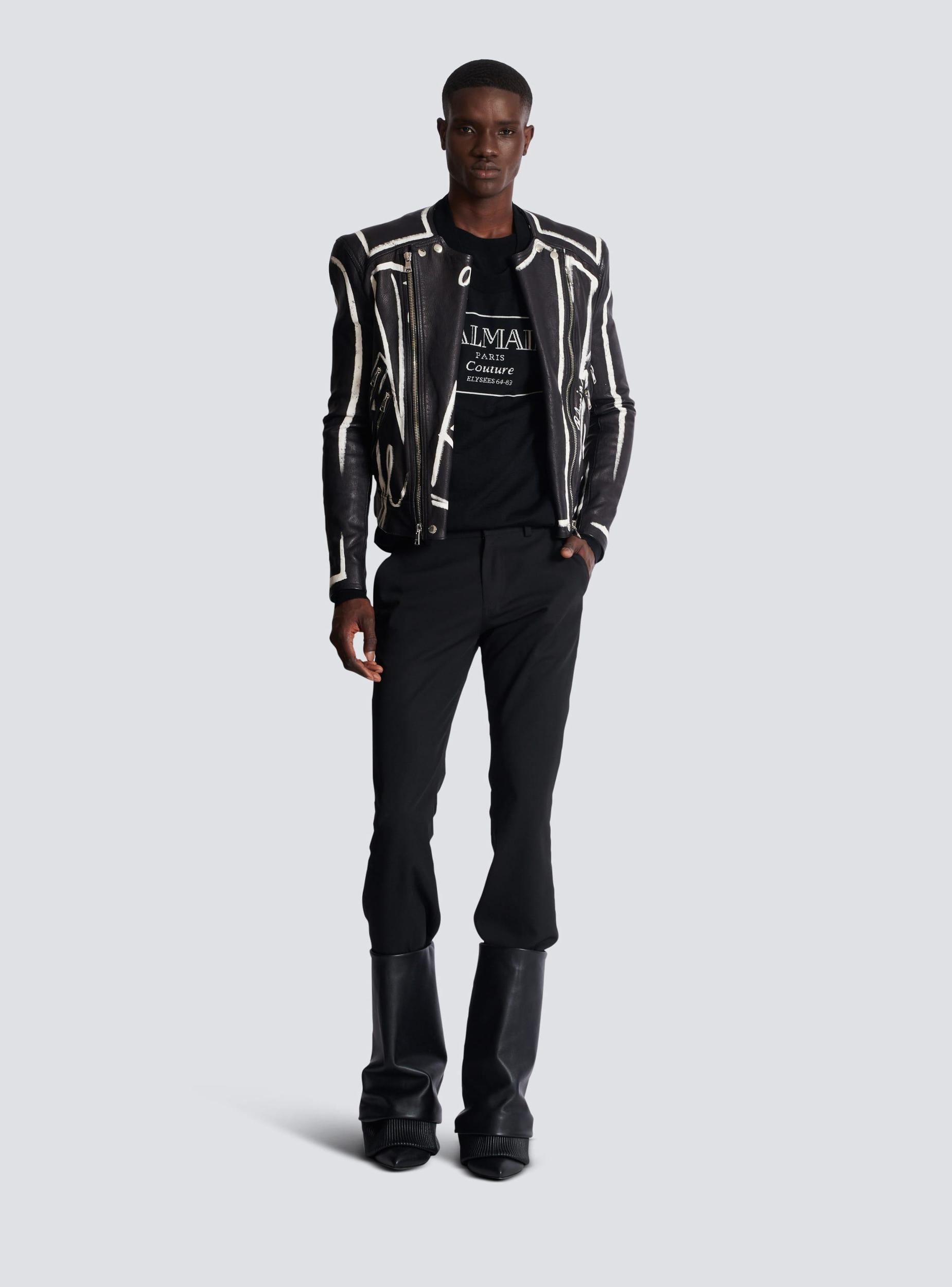 Knit jumper with Balmain Couture label Product Image