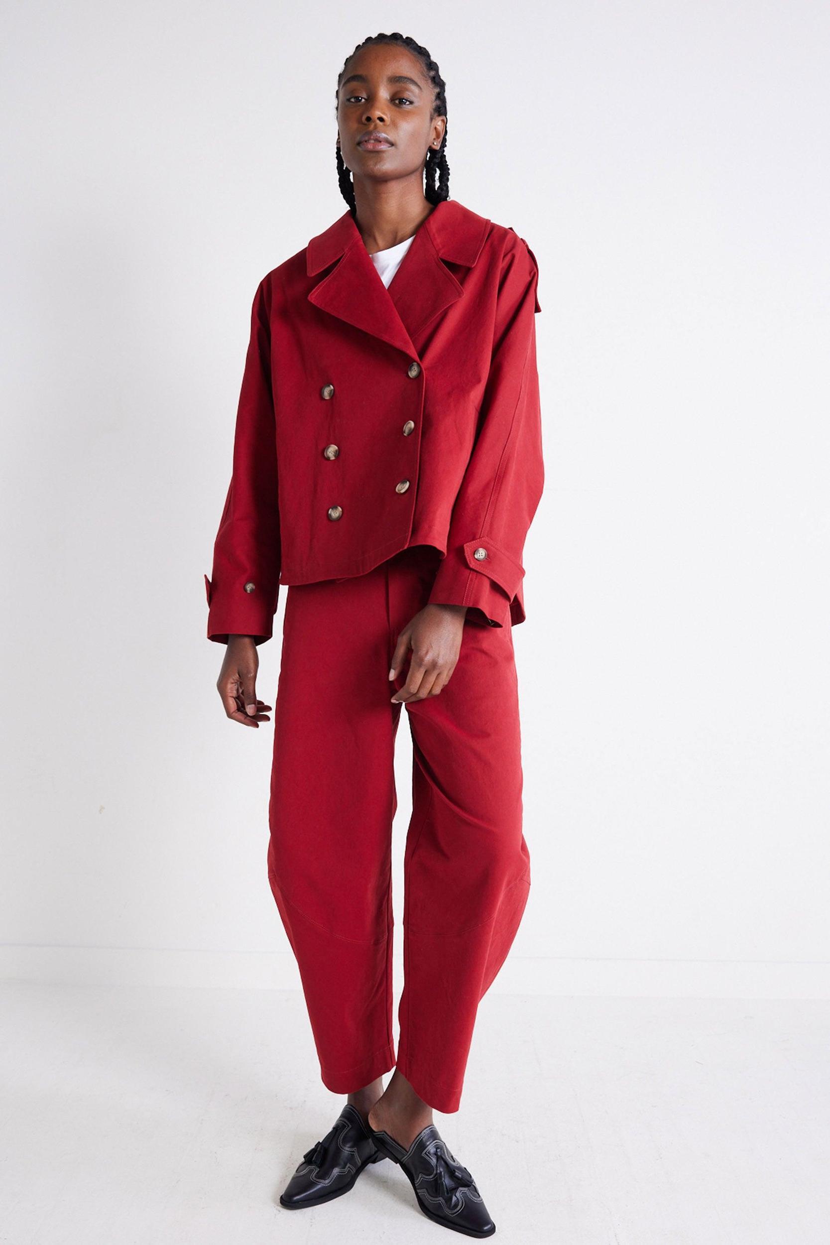 The Oversized Twill Trench Product Image