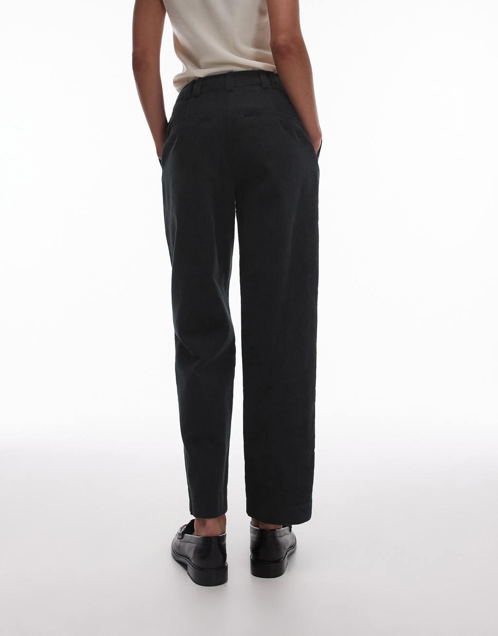 Topshop cord peg pants in blue Product Image