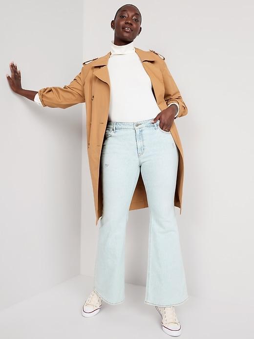 Mid-Rise Super-Flare Jeans Product Image