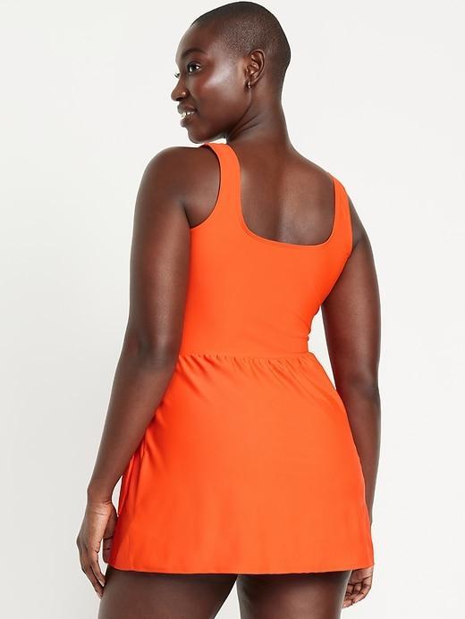 Side-Tie Swim Dress Product Image