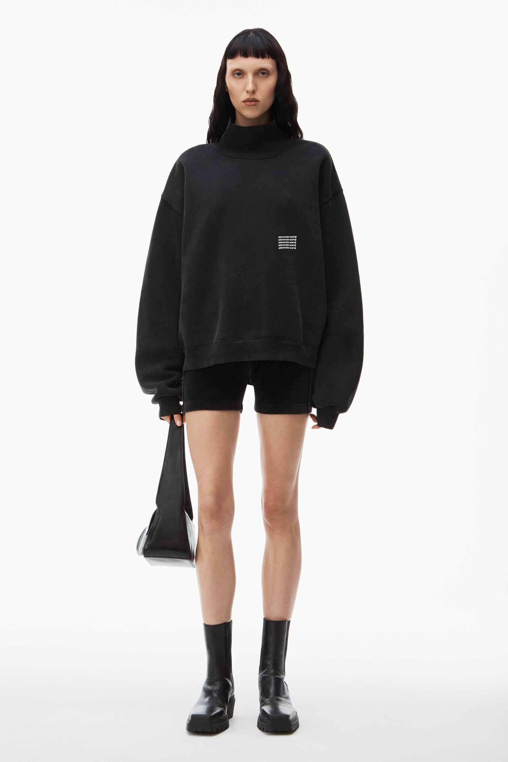 Unisex High Neck Sweatshirt In Dense Fleece  Product Image