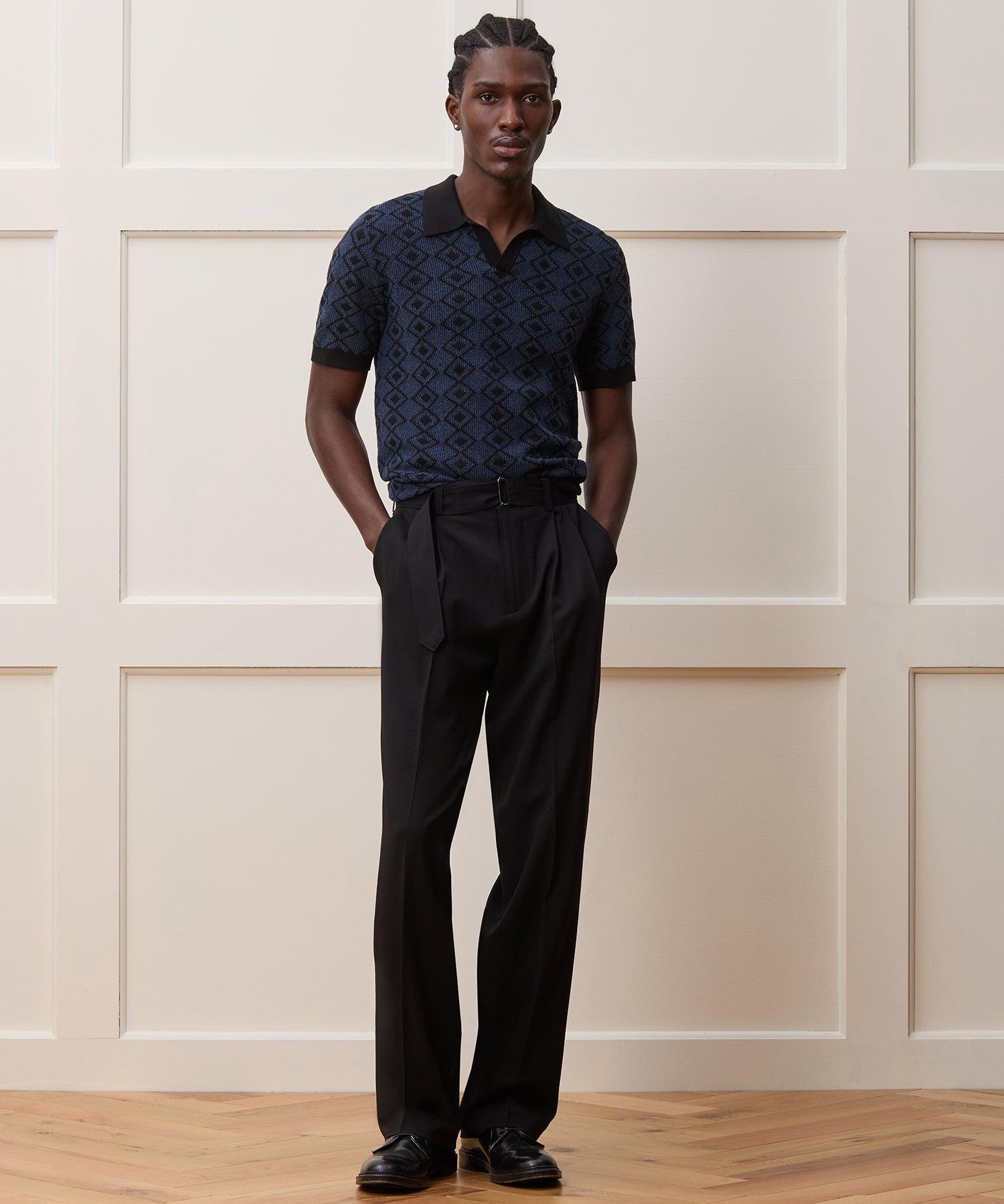 Boucle Diamond Montauk Sweater Polo Product Image