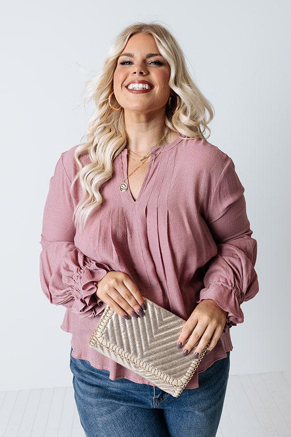 Santa Cruz Chic Shift Top In Blush Curves Product Image