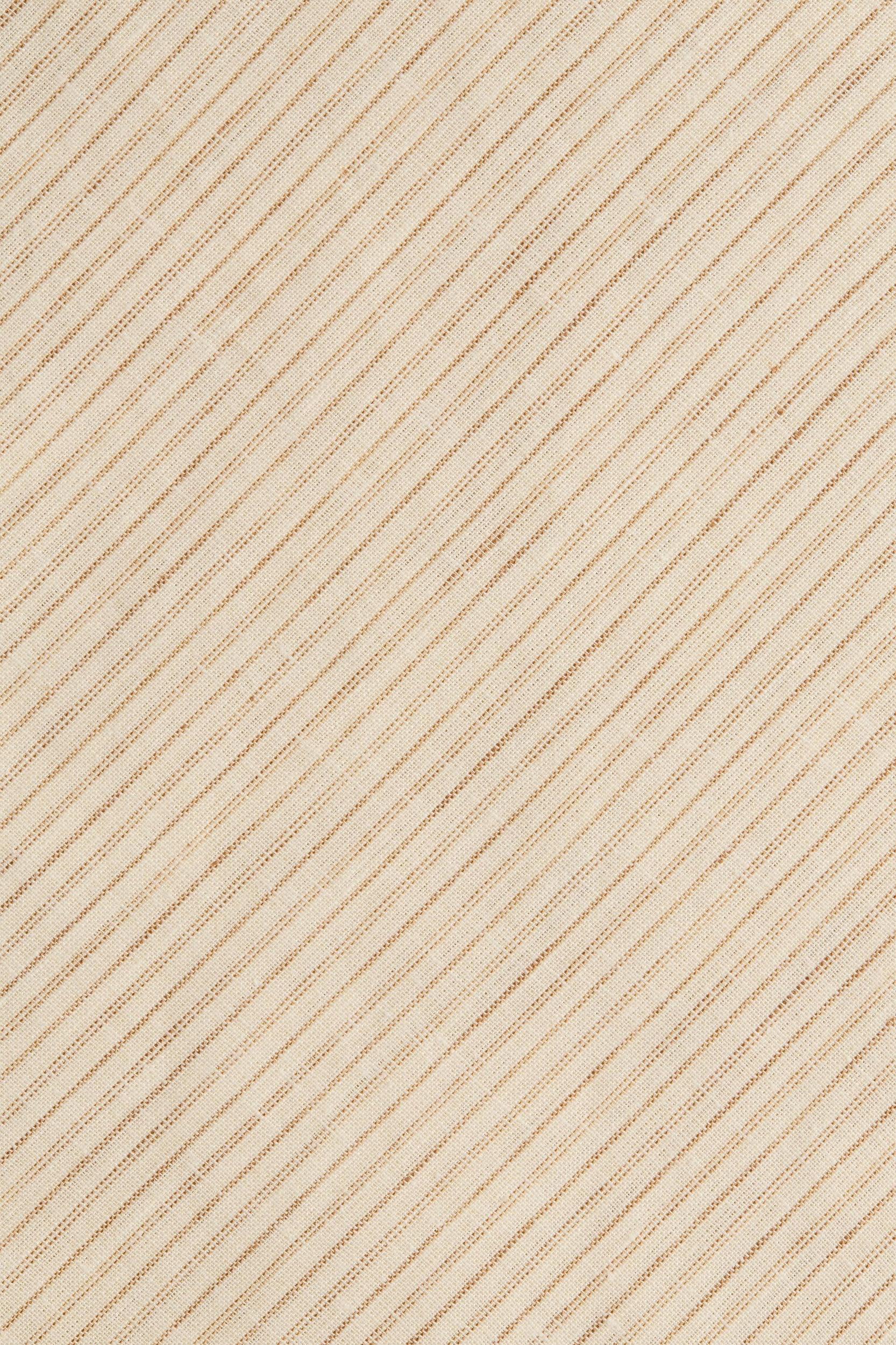 Aveline Dress Beige Pinstripe Product Image