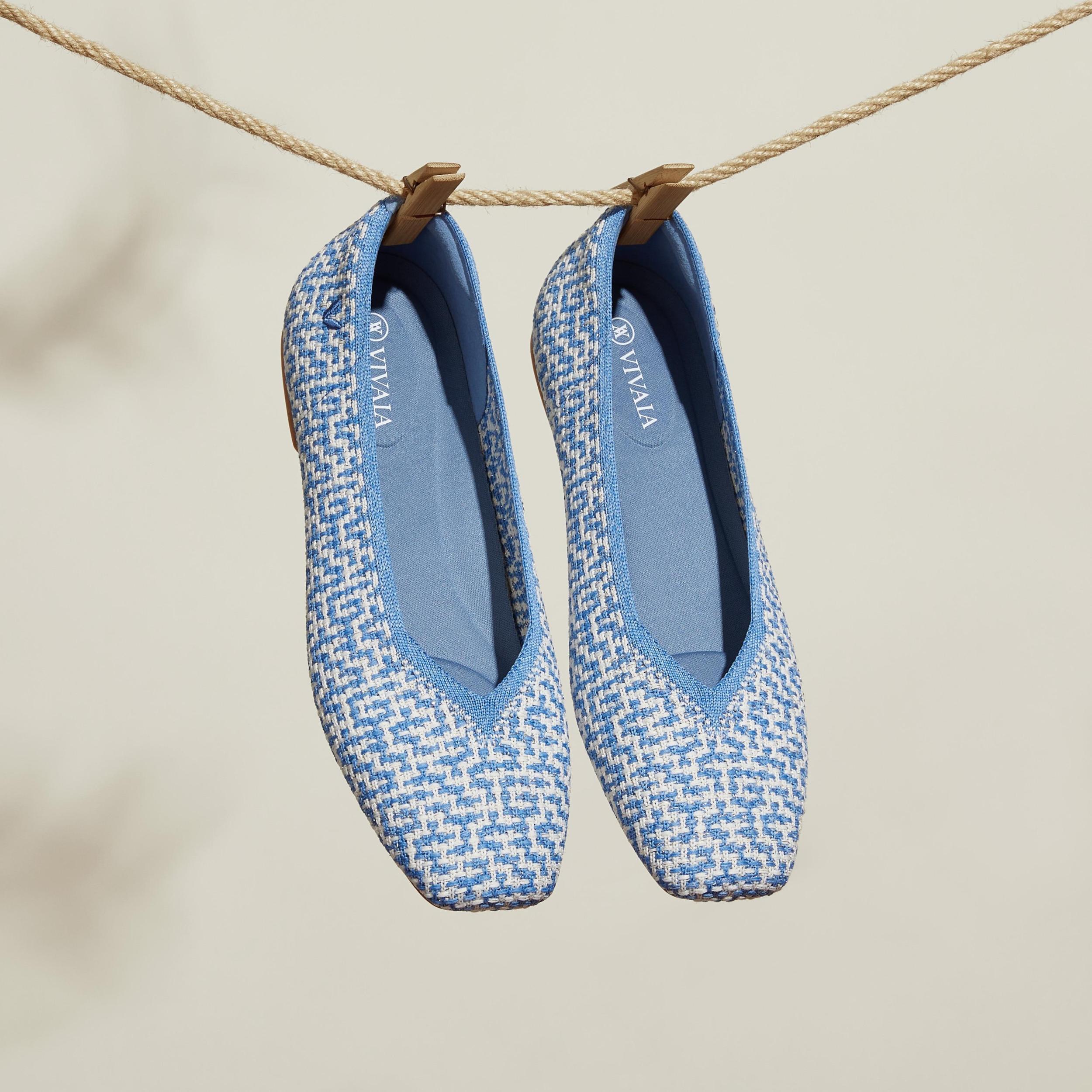 Square-Toe V-Cut Flats (Margot 2.0) Product Image