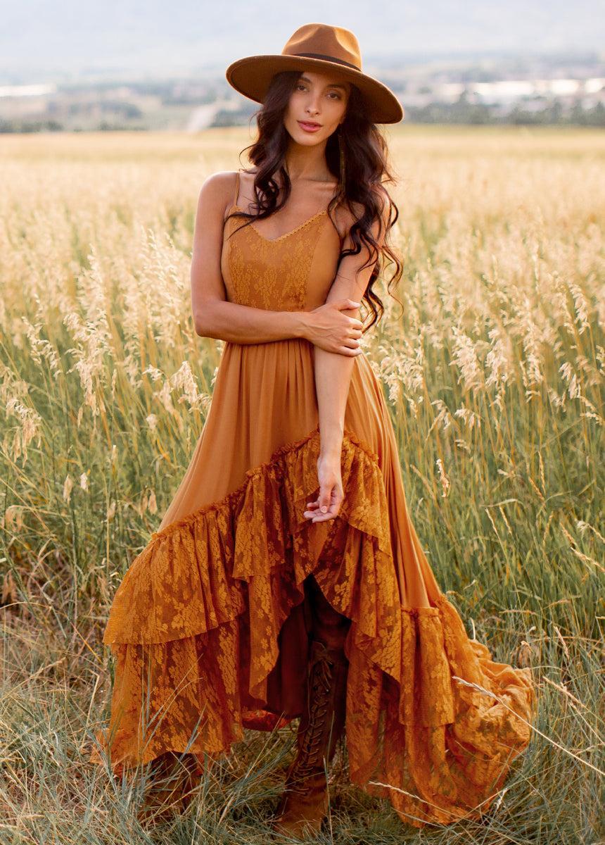 Christelle Dress in Marigold Female Product Image