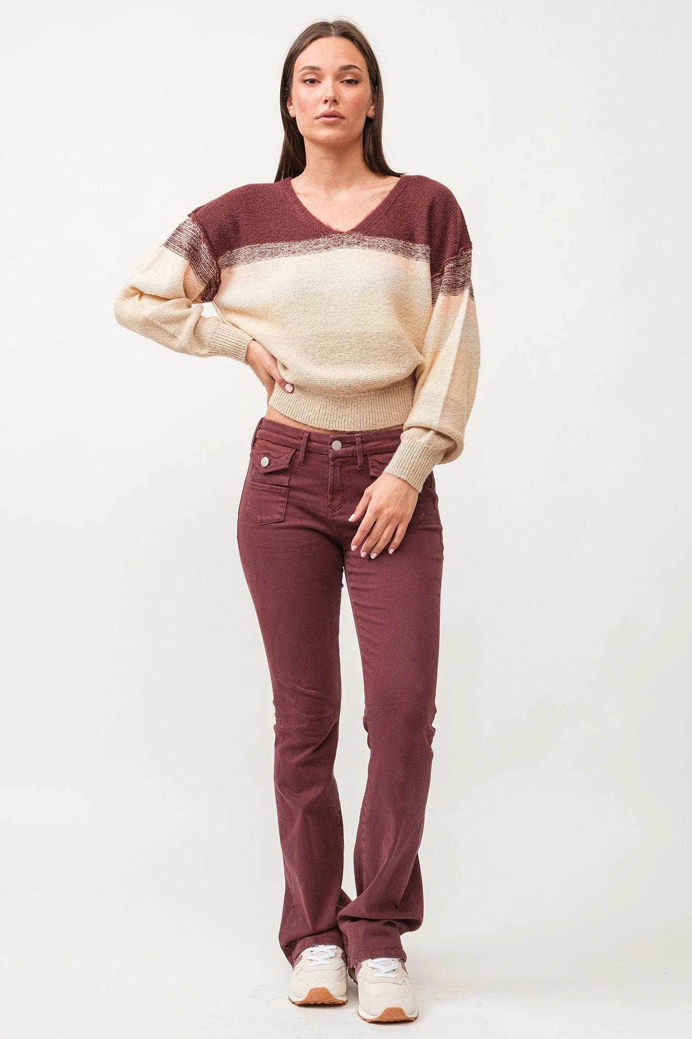 JAXTYN MID RISE CLEAN HEM BOOTCUT Product Image