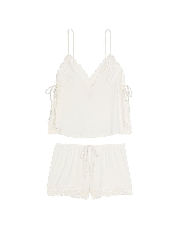 Ribbed Modal & Lace Cami Shorts Set Product Image