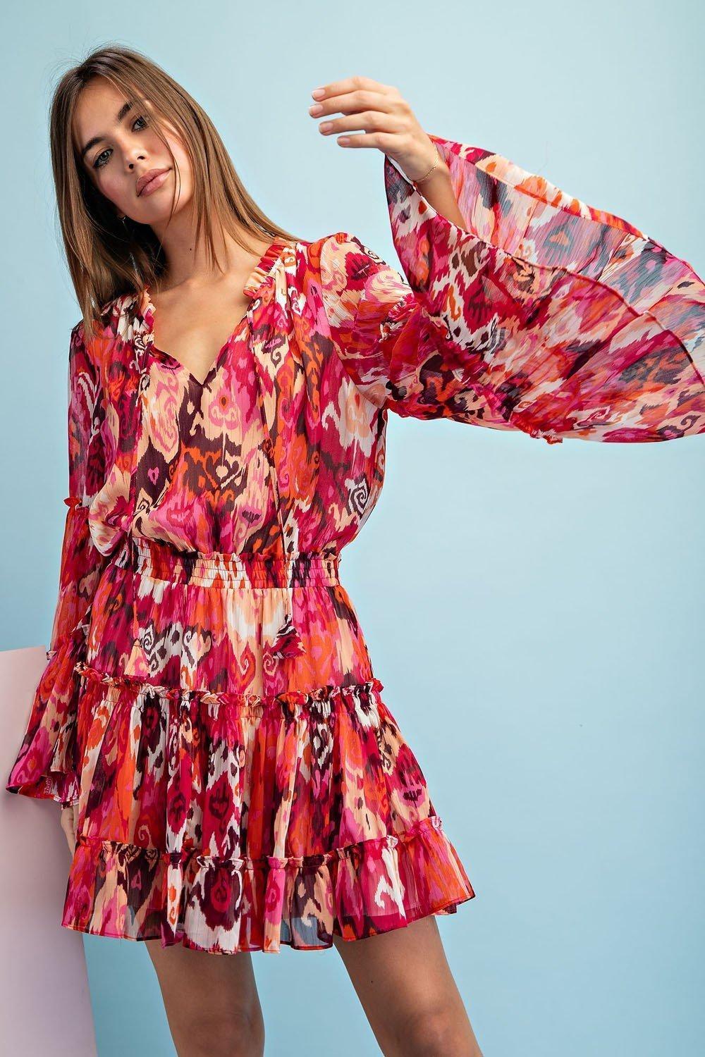 Pink Southern Bell Mini Dress* Product Image