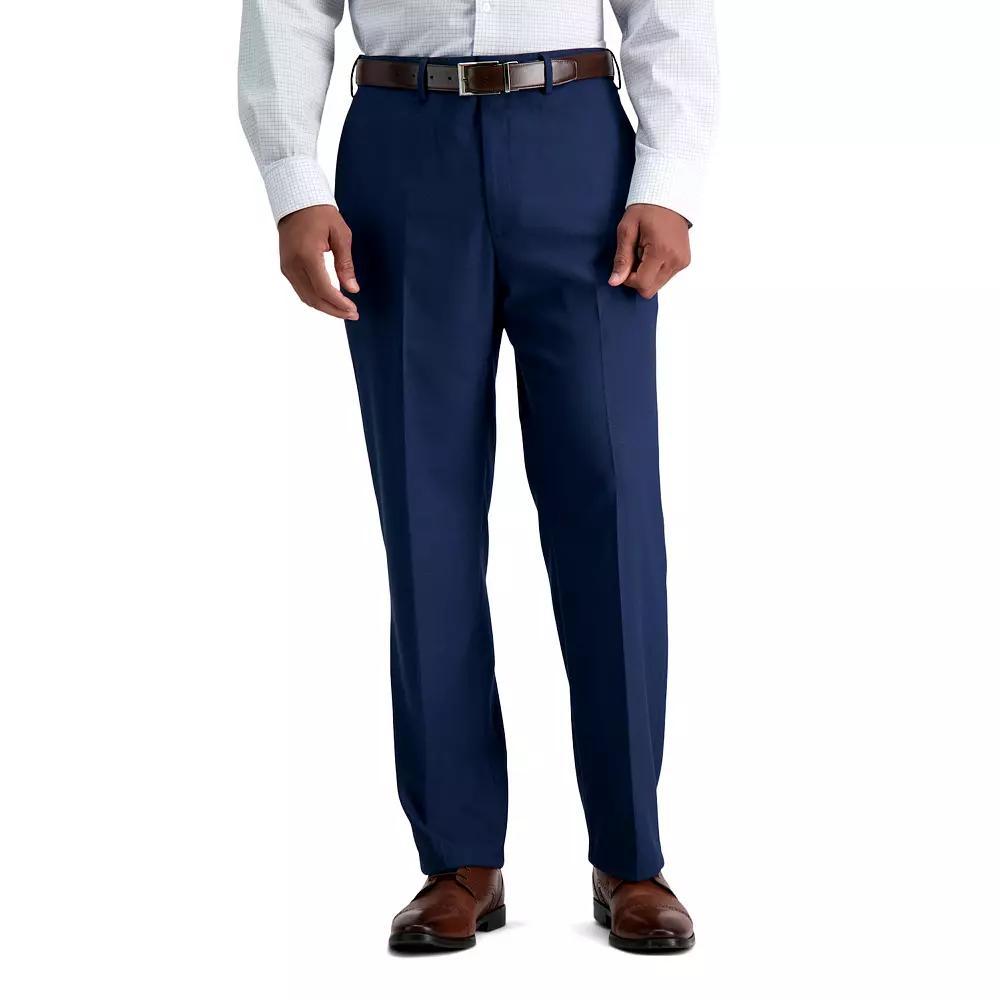 Men's J.M. Haggar® Premium Classic-Fit Flat-Front Stretch Suit Pants, Size: 40X29, Blue Weave Product Image