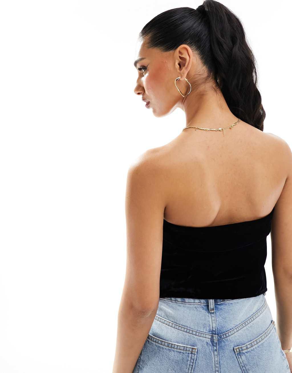 ASOS DESIGN corset bandeau Product Image