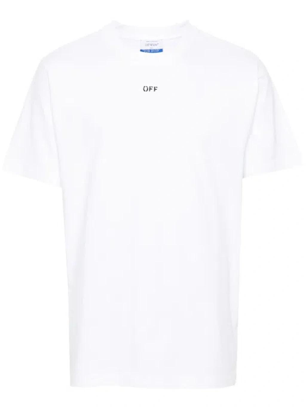 OFF-WHITE White Cotton T-shirt Product Image