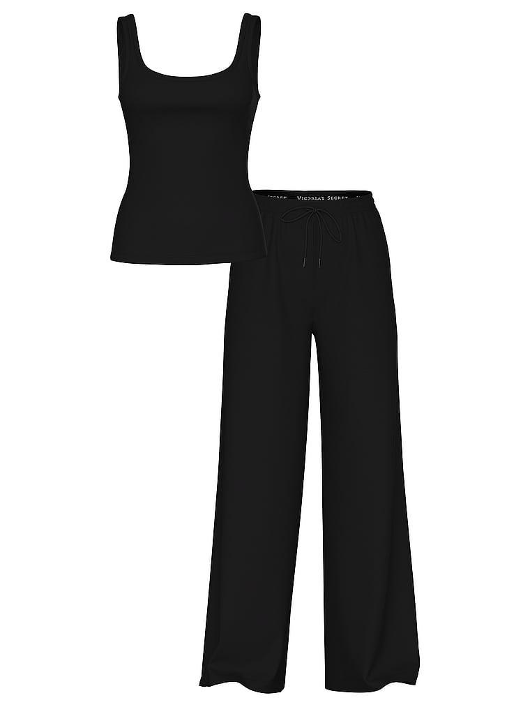 100% Cotton Tank & Pants Pajama Set Product Image