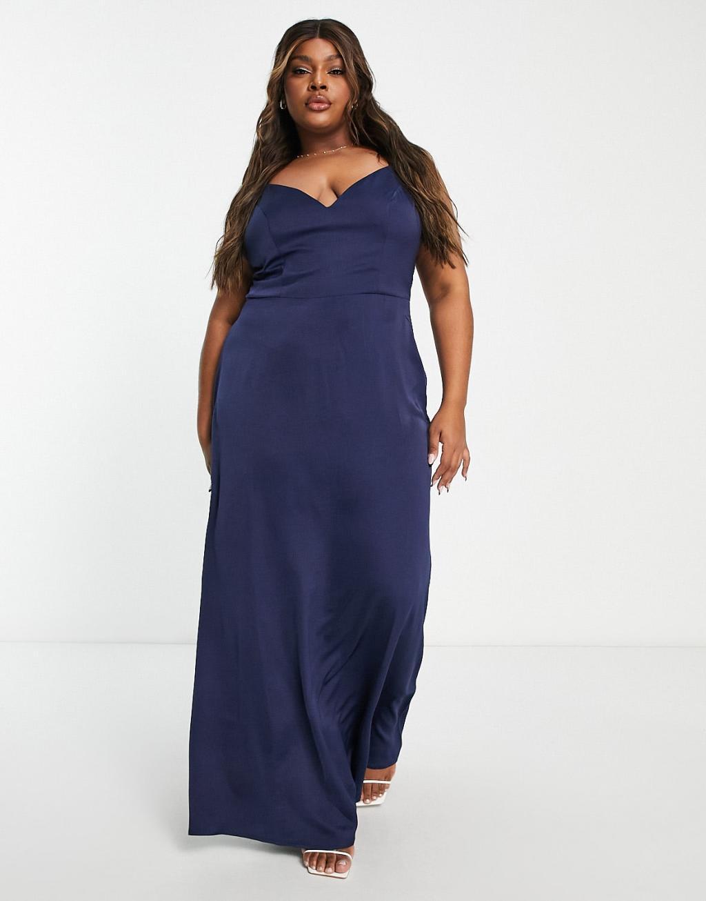 Little Mistress Plus strappy maxi dress Product Image