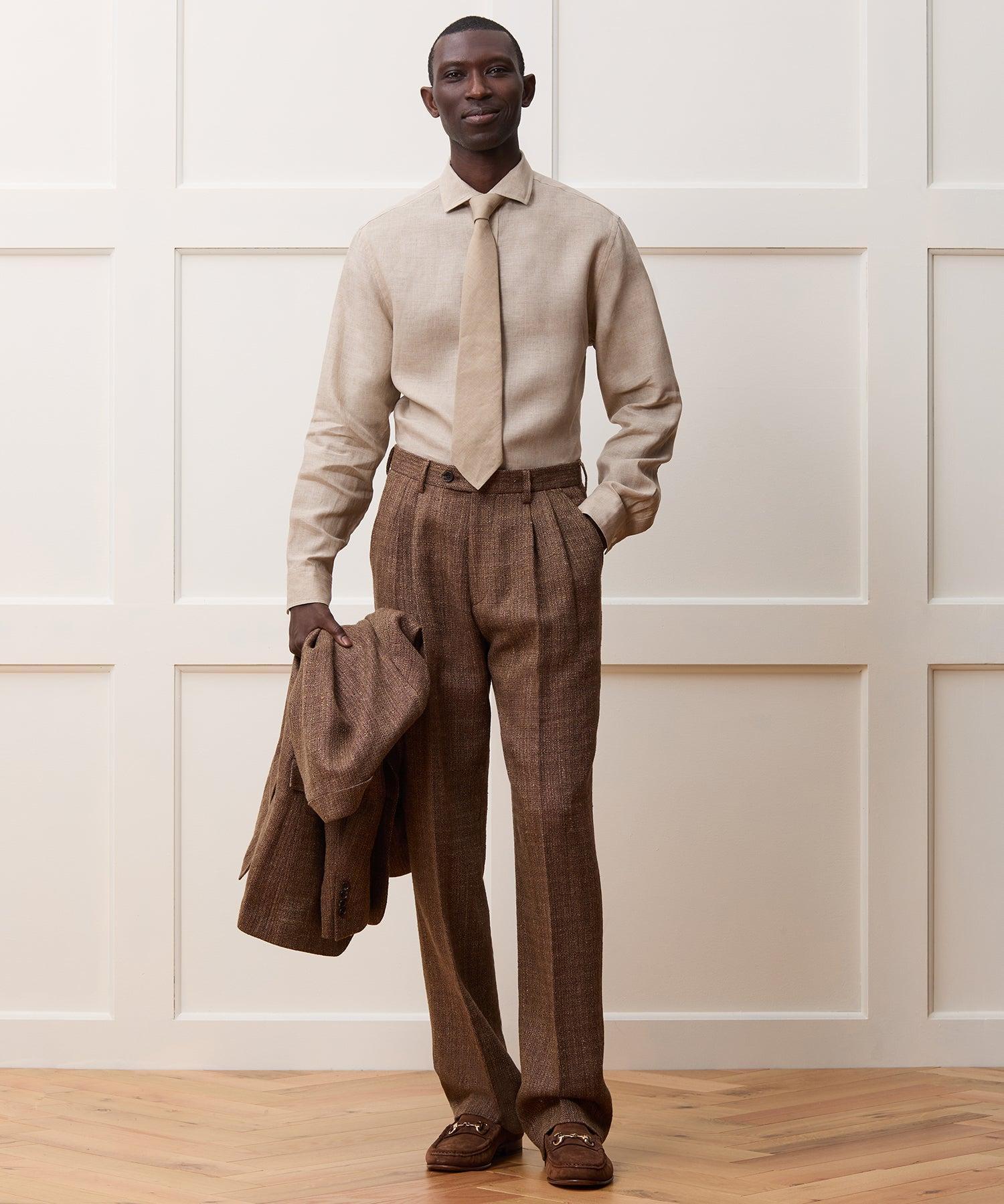 Italian Linen-Silk Donegal Wythe Suit Product Image