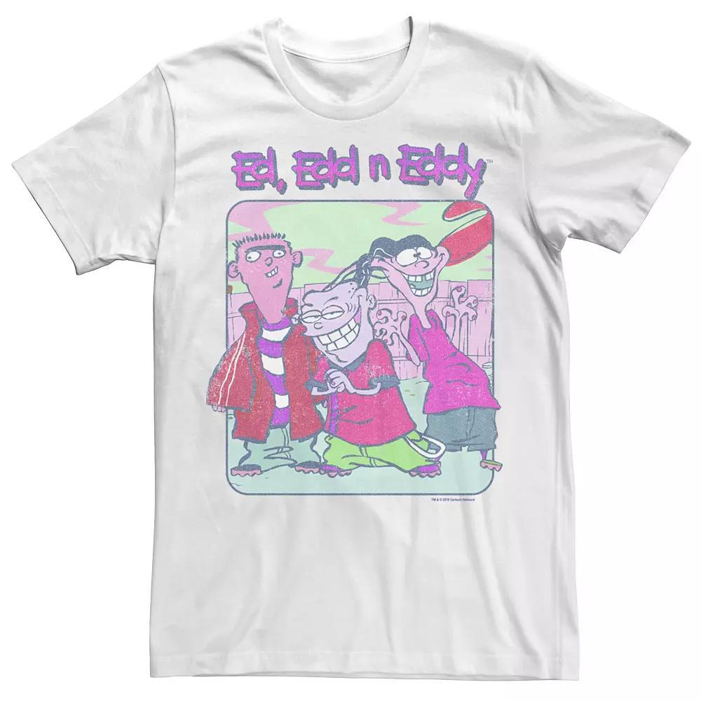 Men's Ed, Edd & Eddy Distressed Poster Tee, Size: Large, White Product Image