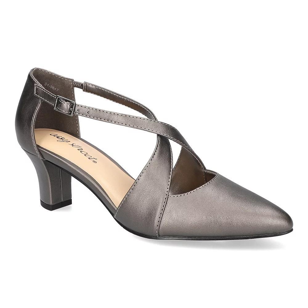Easy Street Elegance Women's Slingback Pumps, Size: 10, Silver Product Image
